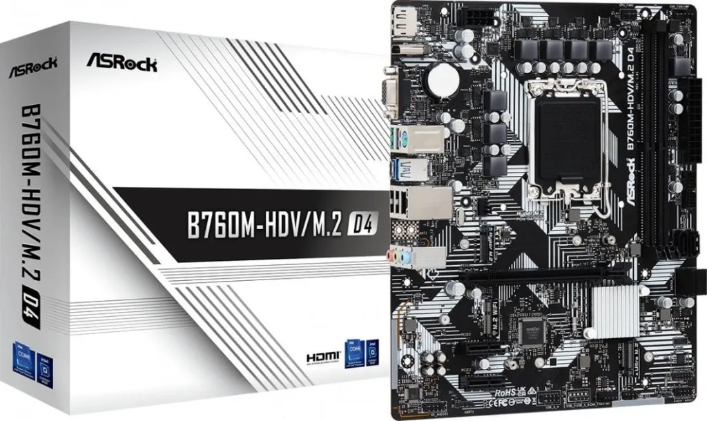 Pllakë amë ASRock B760M-HDV/M.2 D4, 64GB - 1