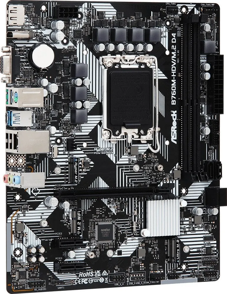Pllakë amë ASRock B760M-HDV/M.2 D4, 64GB - 5