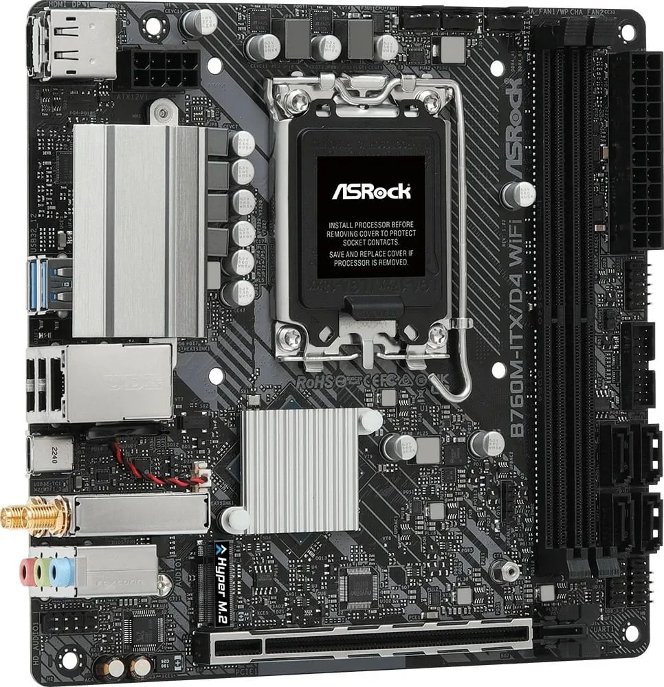 Pllakë amë ASRock B760M-ITX/D4 WIFI - 5