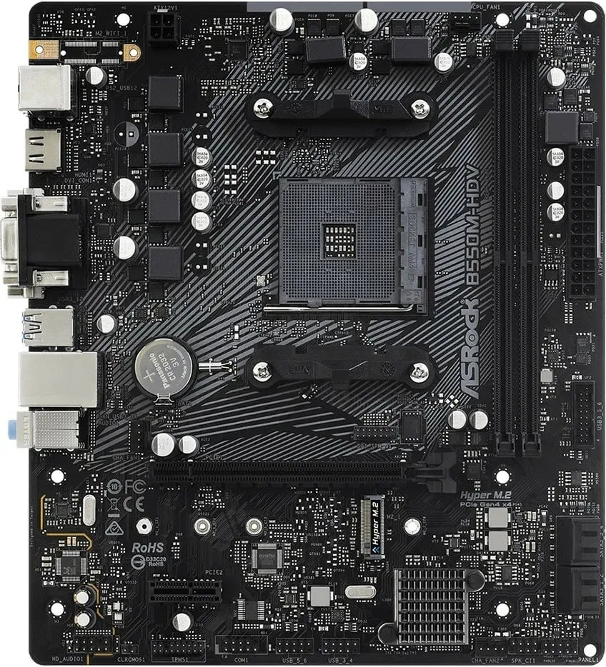Pllakë amë Asrock B550M-HDV - 3