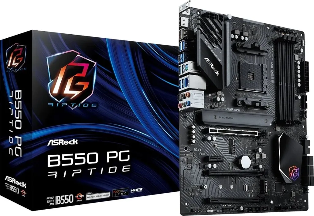 Pllakë Amë ASRock B550 PG RIPTIDE - 14