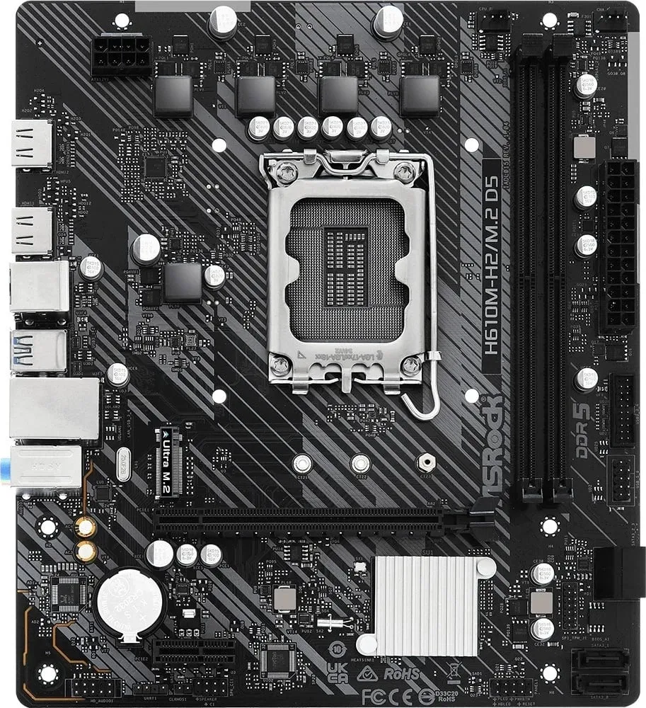 Pllakë amë ASRock H610M-H2/M.2 D5 - 2