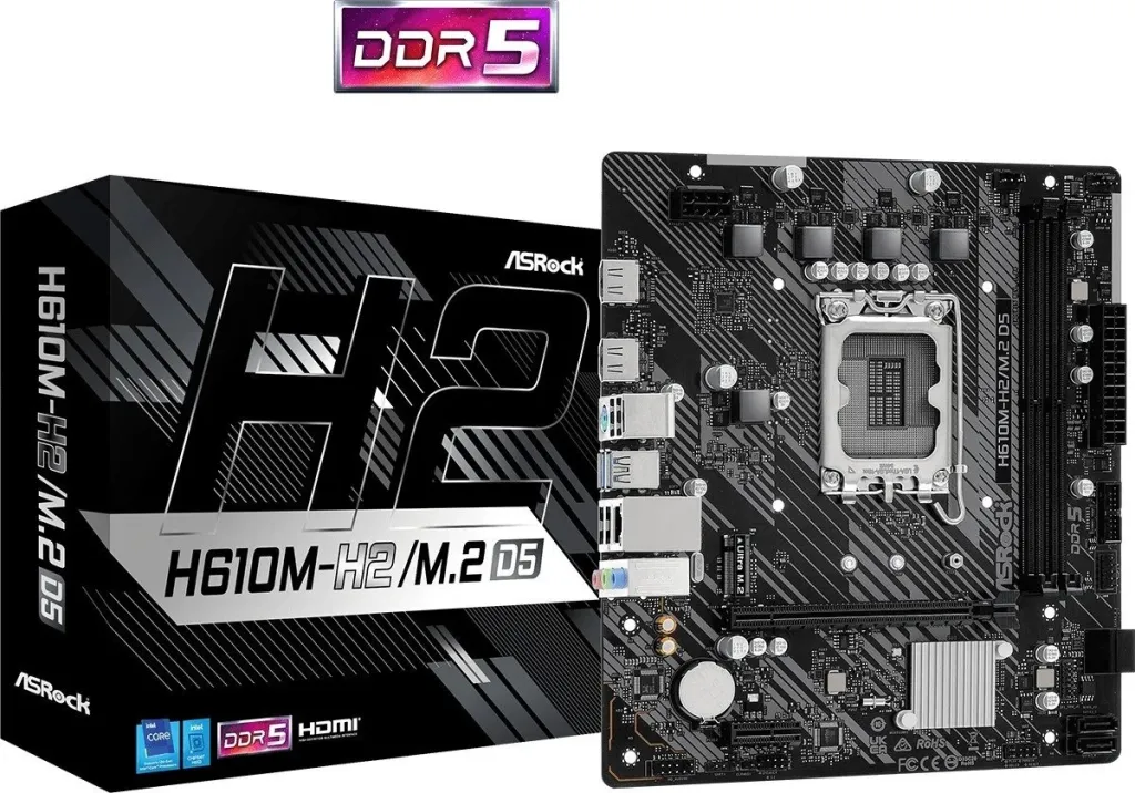 Pllakë amë ASRock H610M-H2/M.2 D5 - 6
