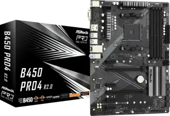 Pllakë amë Asrock B450 Pro4 R2.0 Socket AM4 ATX AMDB450