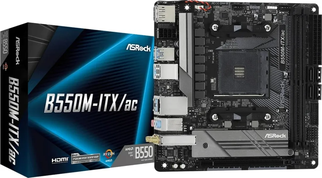 Pllakë amë Asrock B550M-ITX/ac Socket AM4 mini ITX AMDB550 - 1