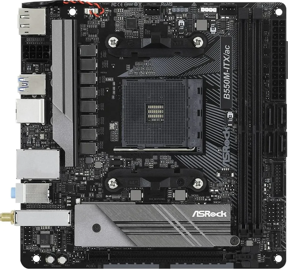 Pllakë amë Asrock B550M-ITX/ac Socket AM4 mini ITX AMDB550 - 2