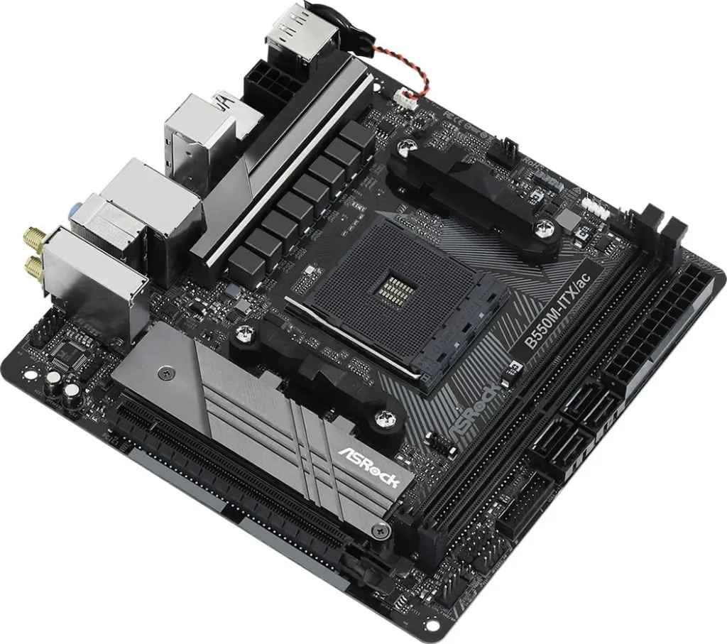 Pllakë amë Asrock B550M-ITX/ac Socket AM4 mini ITX AMDB550 - 3