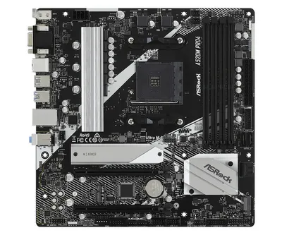 Pllakë amë Asrock A520M Pro4 Socket AM4 micro ATX - 2