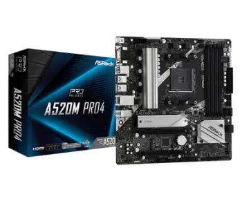 Pllakë amë Asrock A520M Pro4 Socket AM4 micro ATX