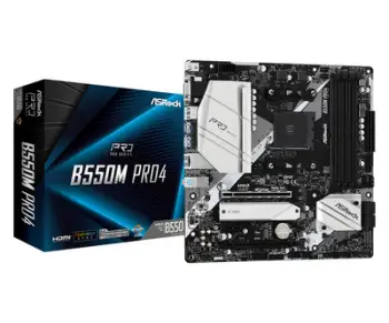 Pllakë amë Asrock B550M Pro4 Socket AM4 micro ATX AMD B550