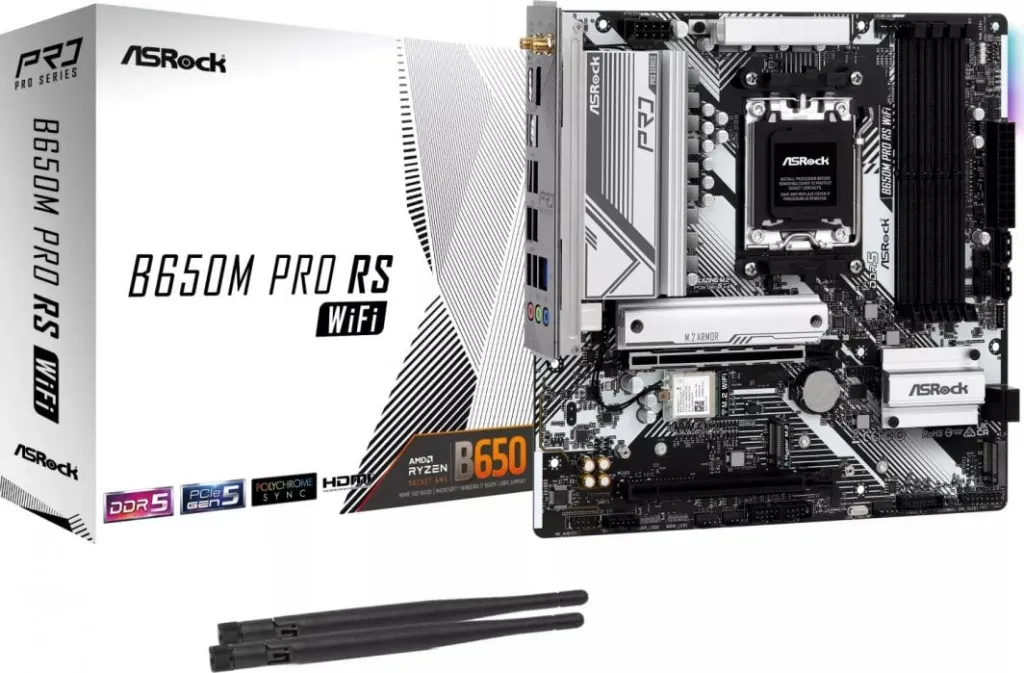 Pllakë amë ASRock B650M PRO RS WIFI - 1