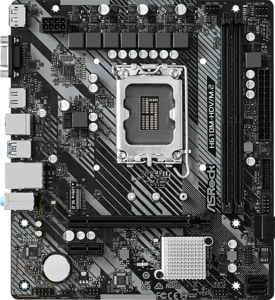 Pllakë amë ASRock H610M-HDV/M.2 R2.0 - 2