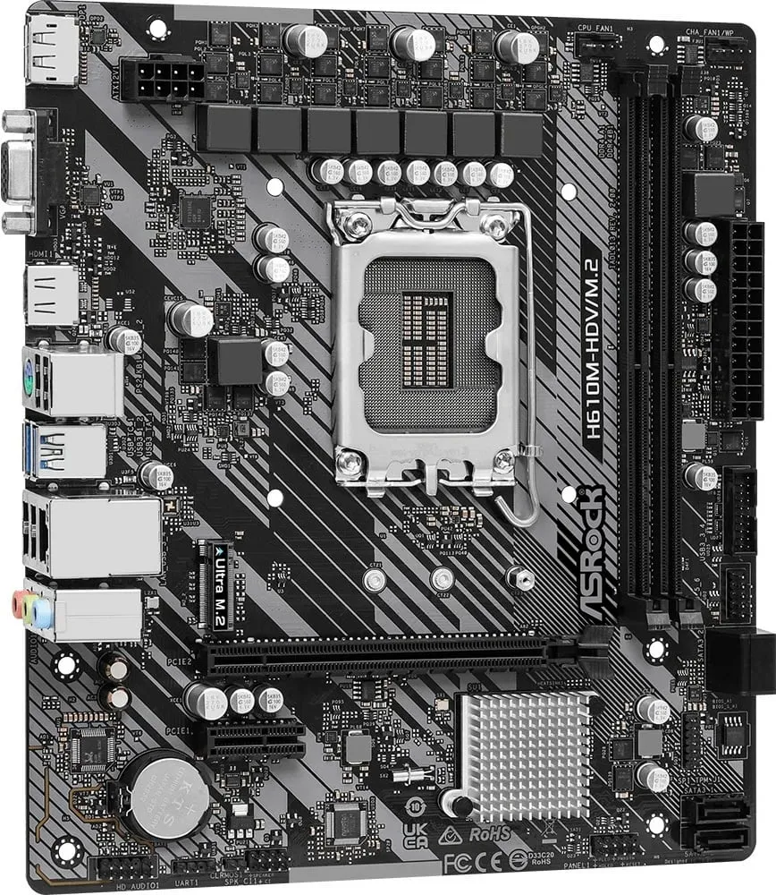 Pllakë amë ASRock H610M-HDV/M.2 R2.0 - 4