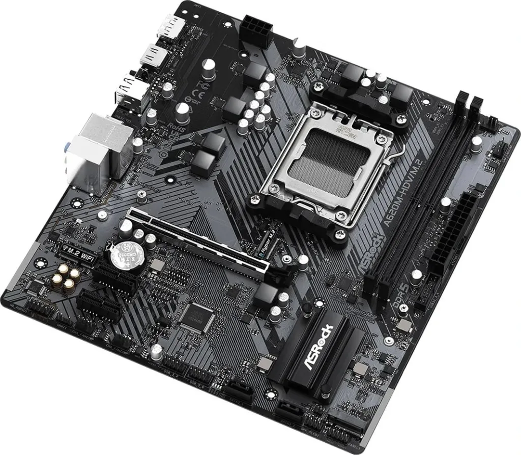 Pllakë amë Asrock A620M-HDV/M.2 AMD A620 Socket AM5 micro ATX - 9