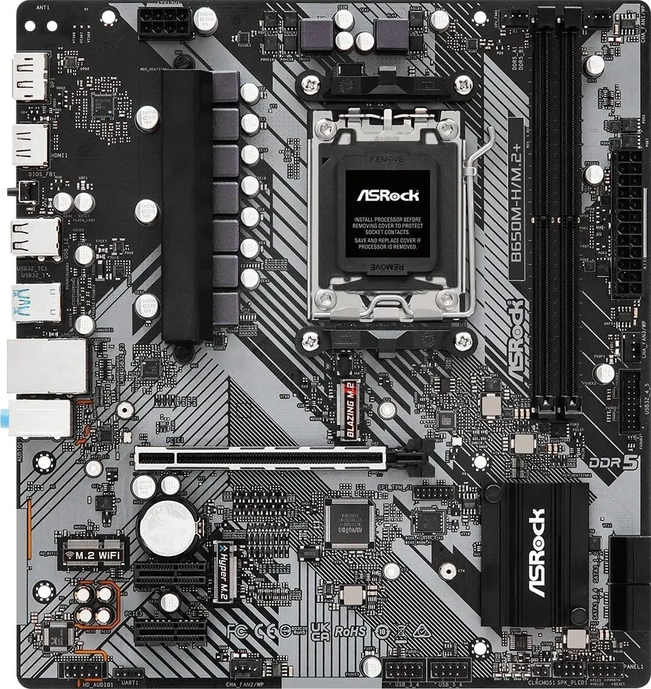 Pllakë amë ASRock B650M-H/M.2+ - 9