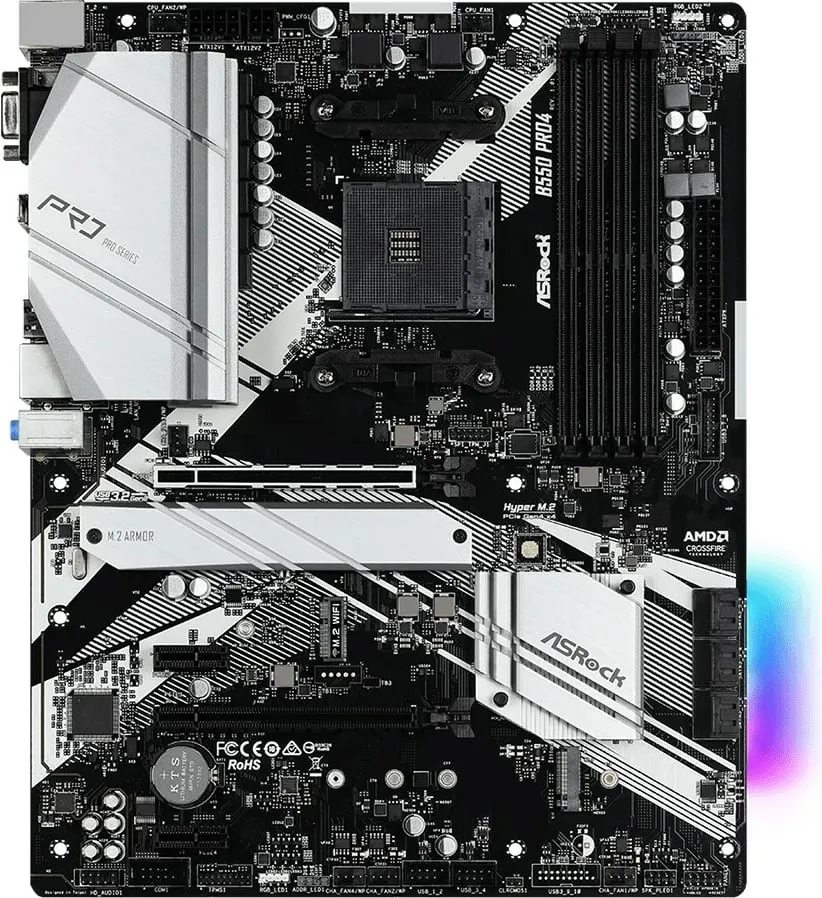 Pllakë amë Asrock B550 Pro4 Socket AM4 ATX AMDB550 - 2