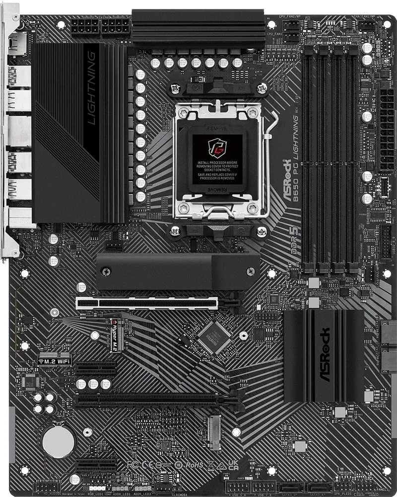 Pllakë amë ASRock B650 PG Lightning - AMD B650 - 3