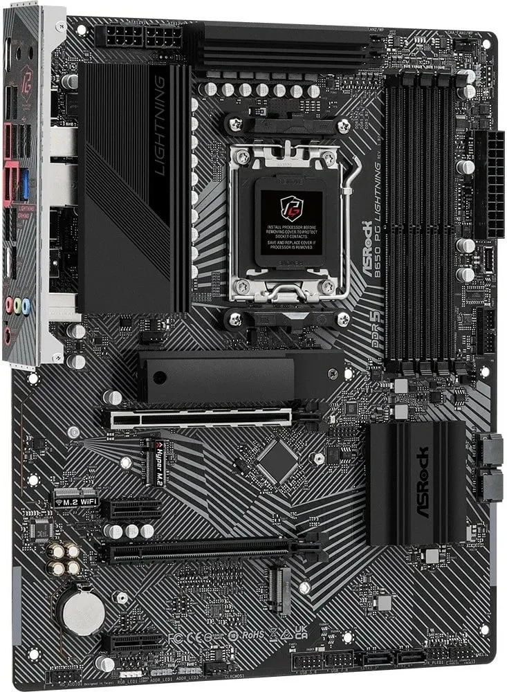 Pllakë amë ASRock B650 PG Lightning - AMD B650 - 6