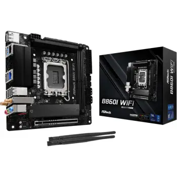 Pllakë Amë MB Intel B860I WiFi 1851 mITX HDMI/DP DDR5