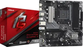 Pllakë amë Asrock B550M Phantom Gaming 4 Socket AM4 micro ATX AMDB550
