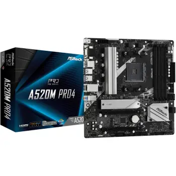 Pllakë Amë MB AMD ASROCK A520M PRO 4(AM4) (D)