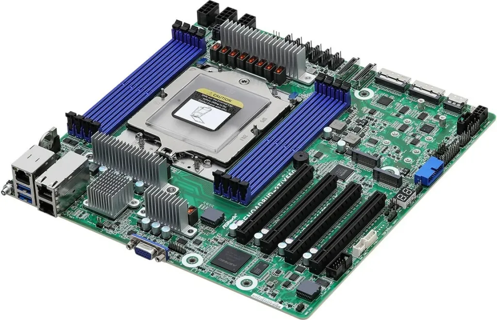 Pllakë amë Asrock GENOAD8UD-2T/X550, Socket SP5, micro ATX, për serverë - 2
