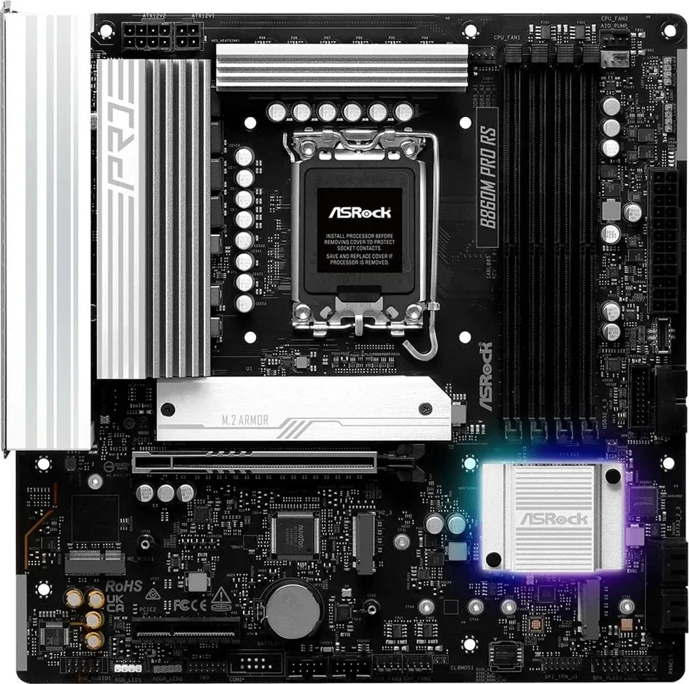 Pllakë amë Asrock B860M Pro RS, Socket 1851, micro ATX - 3