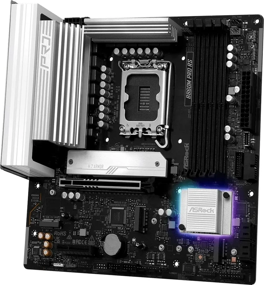 Pllakë amë Asrock B860M Pro RS, Socket 1851, micro ATX - 6