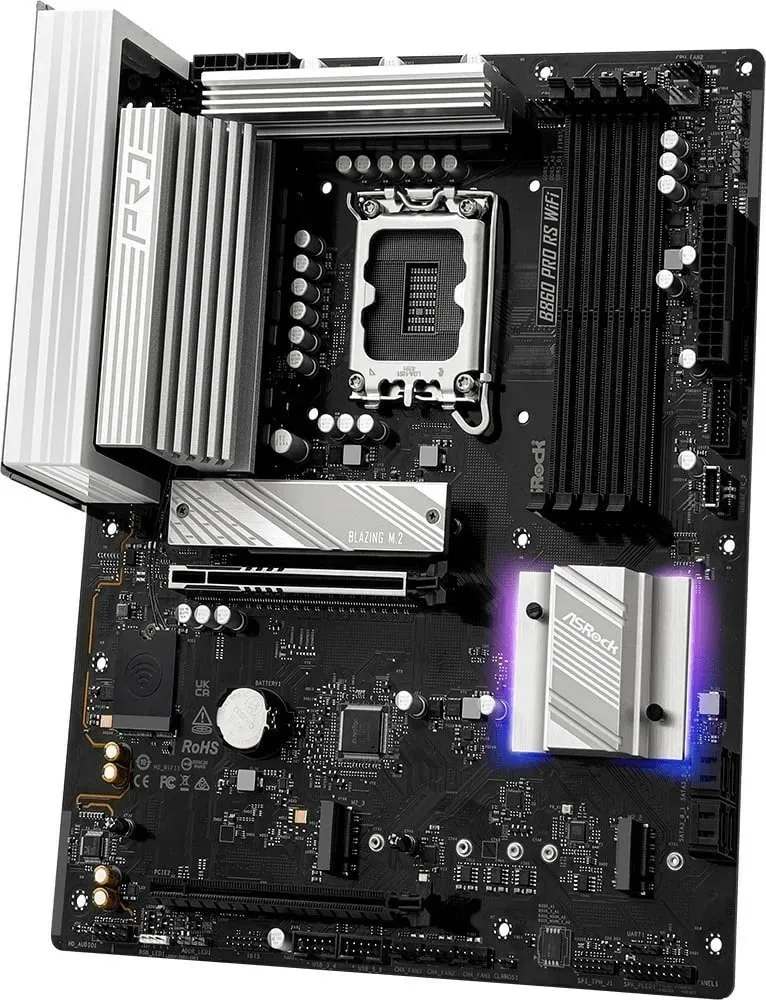 Pllakë amë ASRock B860 Pro RS, Socket 1851, ATX, e zezë - 5