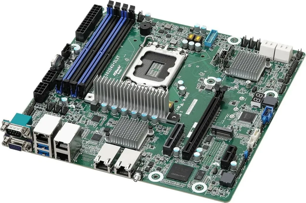 Pllakë amë ASRock EC262D4U-2L2T, micro ATX, Socket 1700, DDR5, 4x LAN - 2