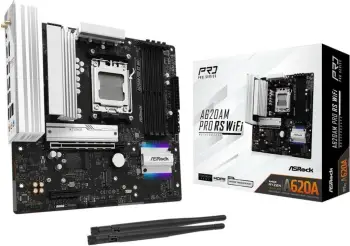 Pllakë amë ASRock A620AM Pro A WiFi, Socket AM5, DDR5, Micro ATX, e zezë