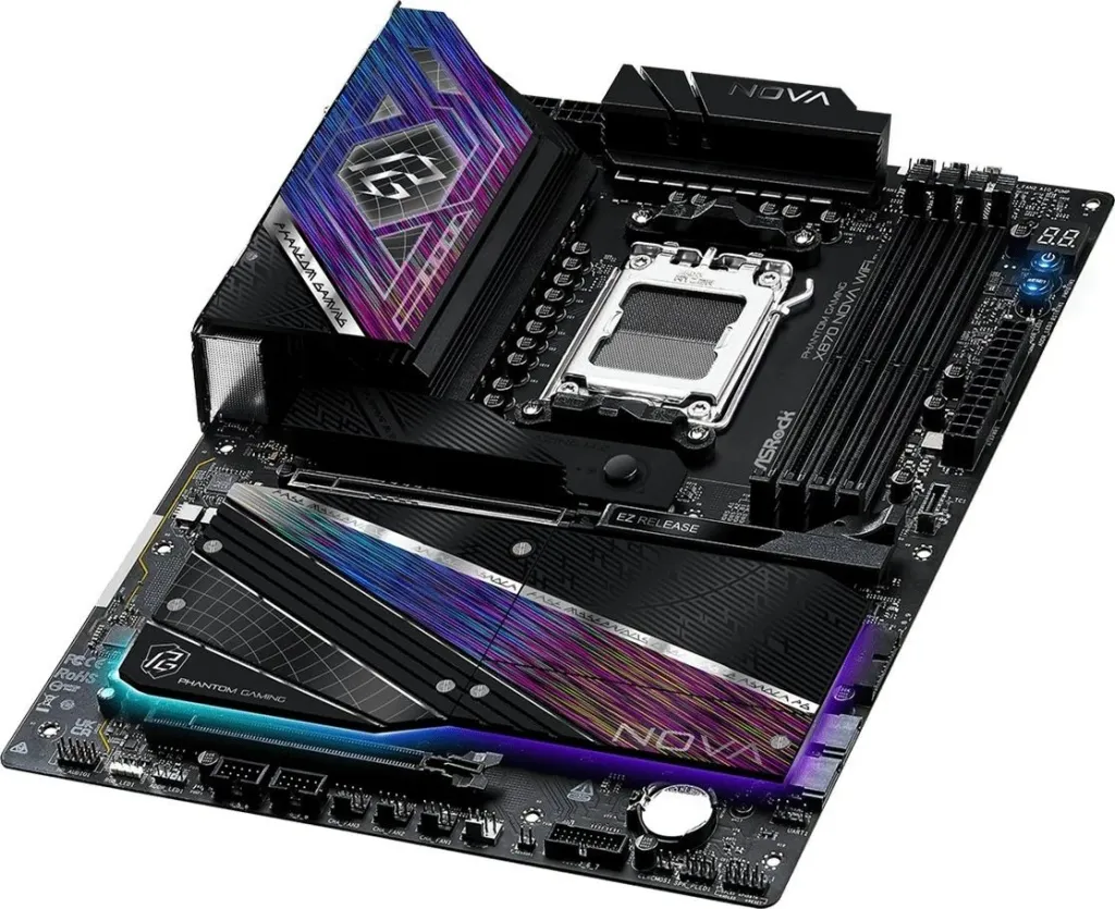 Pllakë amë Asrock X870 NOVA WIFI, ATX, për AMD, e zezë - 6