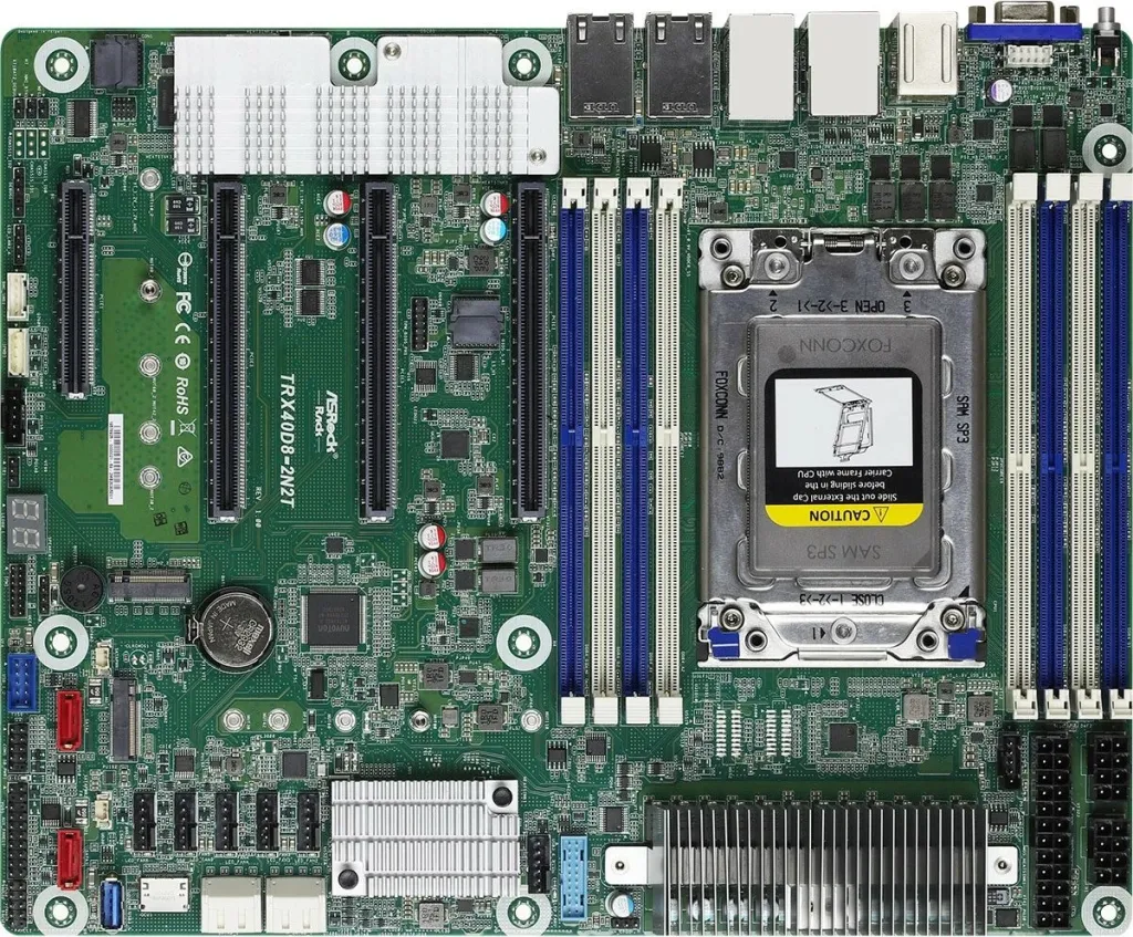Pllakë amë ASRock TRX40D8-2N2T për server, TR4 - 1