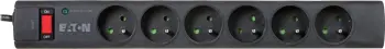 Kabllo vazhduese Eaton 6 FR, priza 6x, 10A, çelës, i zi
