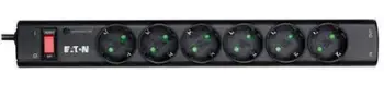 Kabllo vazhduese Eaton 6 DIN, priza 6x, 10A, çelës