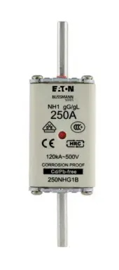 Lidhës siguresash Eaton NH0, 500 V, 160 A