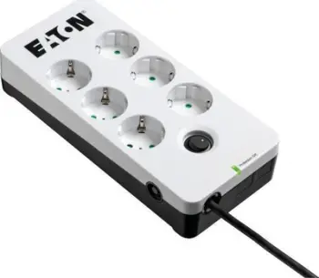 Prizë mbrojtëse Eaton Protection Box PB6D, 6 dalje, kabllo 1.5 m, e bardhë