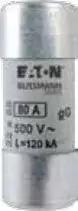 Lidhës cilindrik i siguresave Eaton C22G16, 690 V, 22 x 58 mm, 16 A, i argjendtë