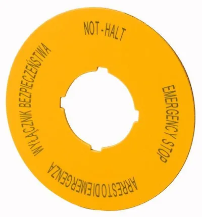 Pllakë me mbishkrim Eaton M22-XBK12 167638 - 1