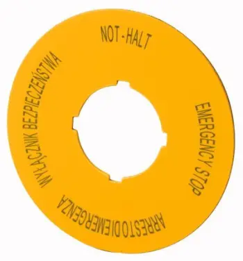 Pllakë me mbishkrim Eaton M22-XBK12 167638