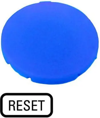 Futje e sheshtë butoni Eaton RESET M22-XD-B-GB14, 22 mm, e kaltër