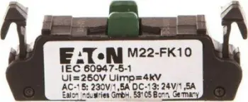 Ndërprerës ndihmës Eaton M22-FK10 (180792), i zi