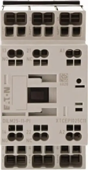 Kontaktor Eaton DILM, 3 pole, 11 kW, bobinë 230 V AC