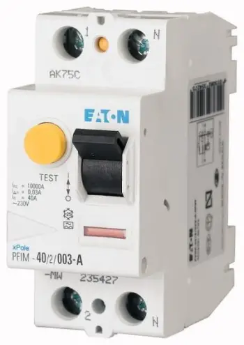 Ndërprerës Eaton RCD PFIM-40/2/003-MW, 2P, 40 A, 0.03 A