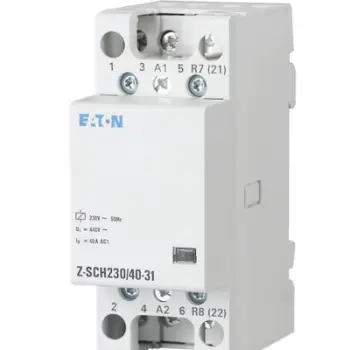 Kontaktor modular Eaton 3NO 1NC Z-SCH230/40-31 248854, 40A, i bardhë