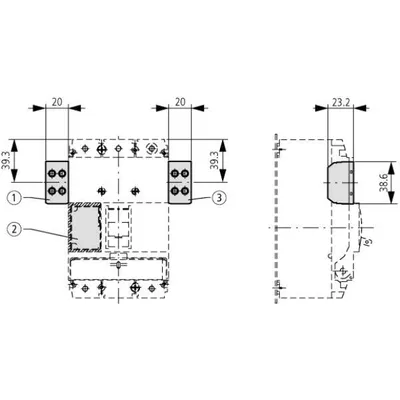 Kontakt ndihmës Eaton M22-CK01, 1R, 6 A - 3