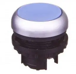 Buton kontrolli i sheshtë Eaton M22-DR-B, i kaltër