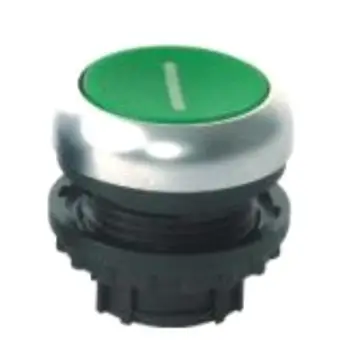 Buton kontrolli i sheshtë Eaton M22 - DR - G - X1 216630, i gjelbër