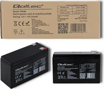Akumulator Qoltec 53031, 12V/9Ah, AGM