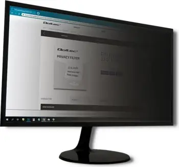 Filtër privatësie Qoltec, 23", 16:9, i zi